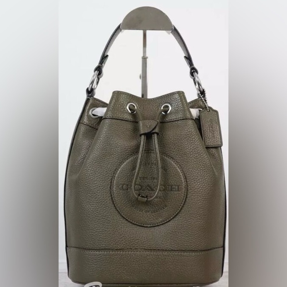 Coach Dempsey Drawstring Bucket Bag With Coach Patch NWT